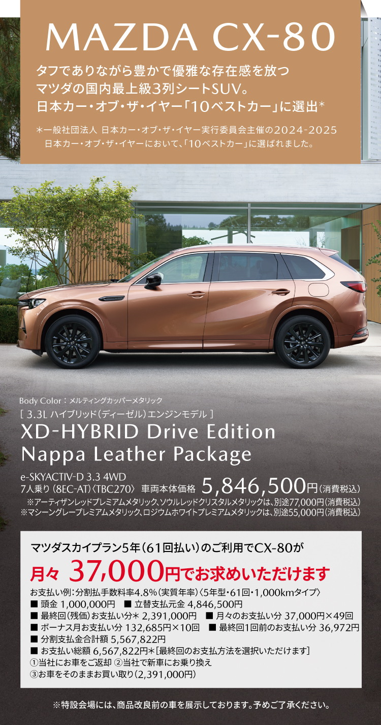 CX-30 ドライブエディション ナッパレザーパッケージ